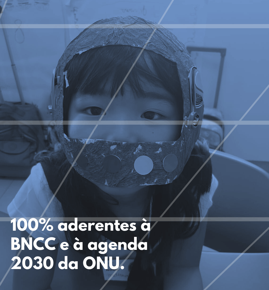 100% aderente à BNCC e à agenda 2030 da ONU